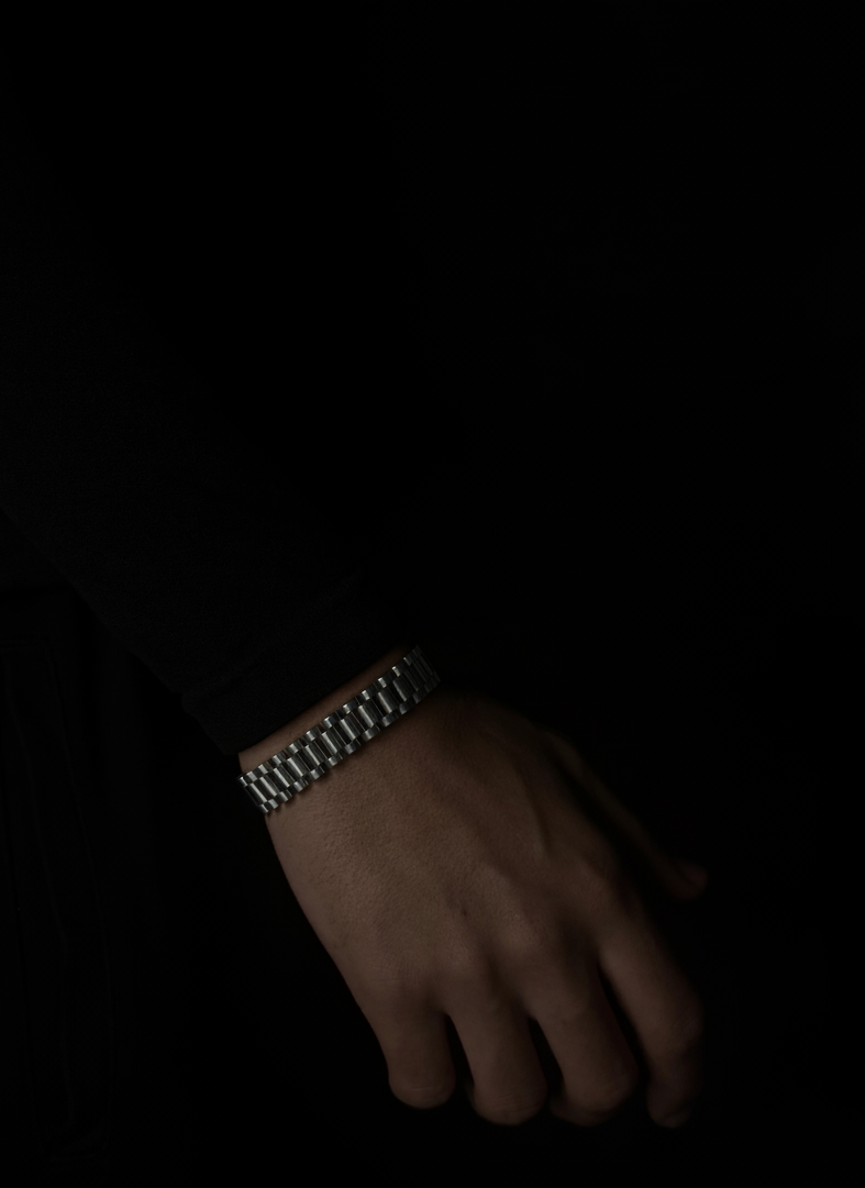 Silver Mesh Watch Bracelet