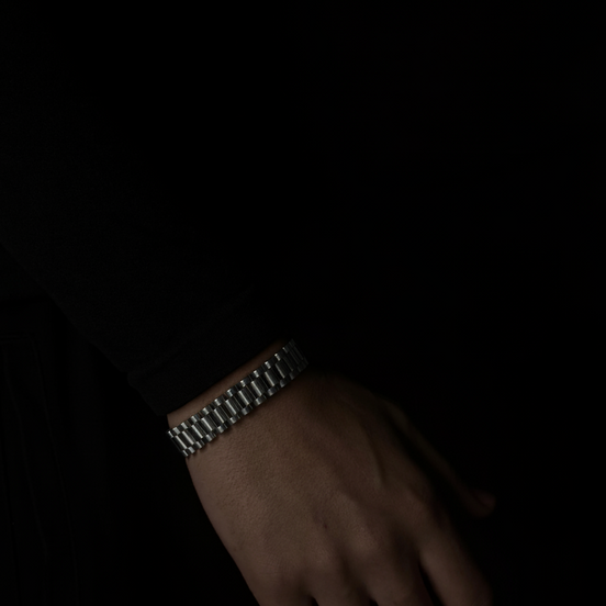 Silver Mesh Watch Bracelet