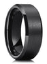 Black Plain Ring | Tungsten