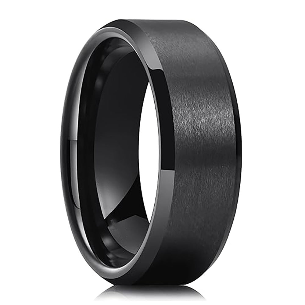 Black Plain Ring | Tungsten