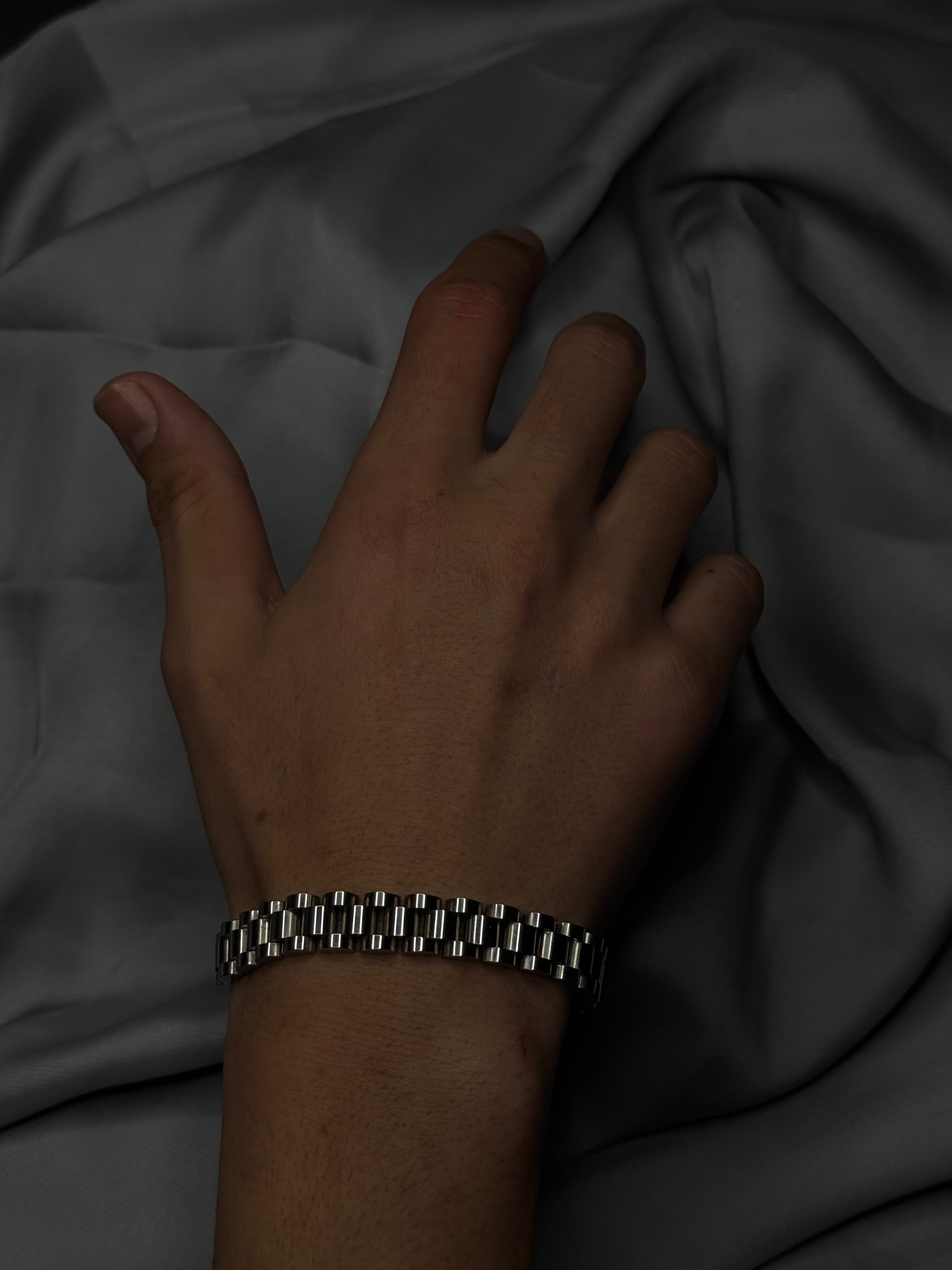 Silver Mesh Watch Bracelet