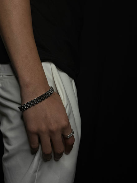 Silver Mesh Watch Bracelet