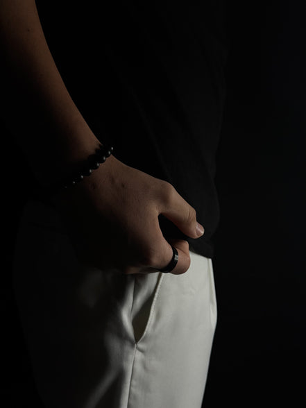 Black Plain Ring | Tungsten