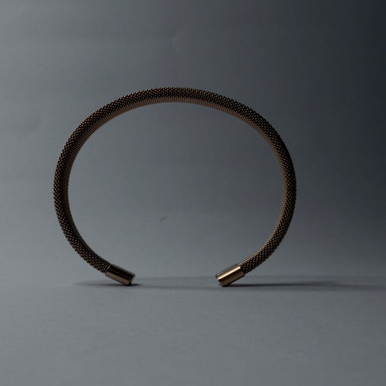 Milanese Mesh Cuff (Rose Gold)