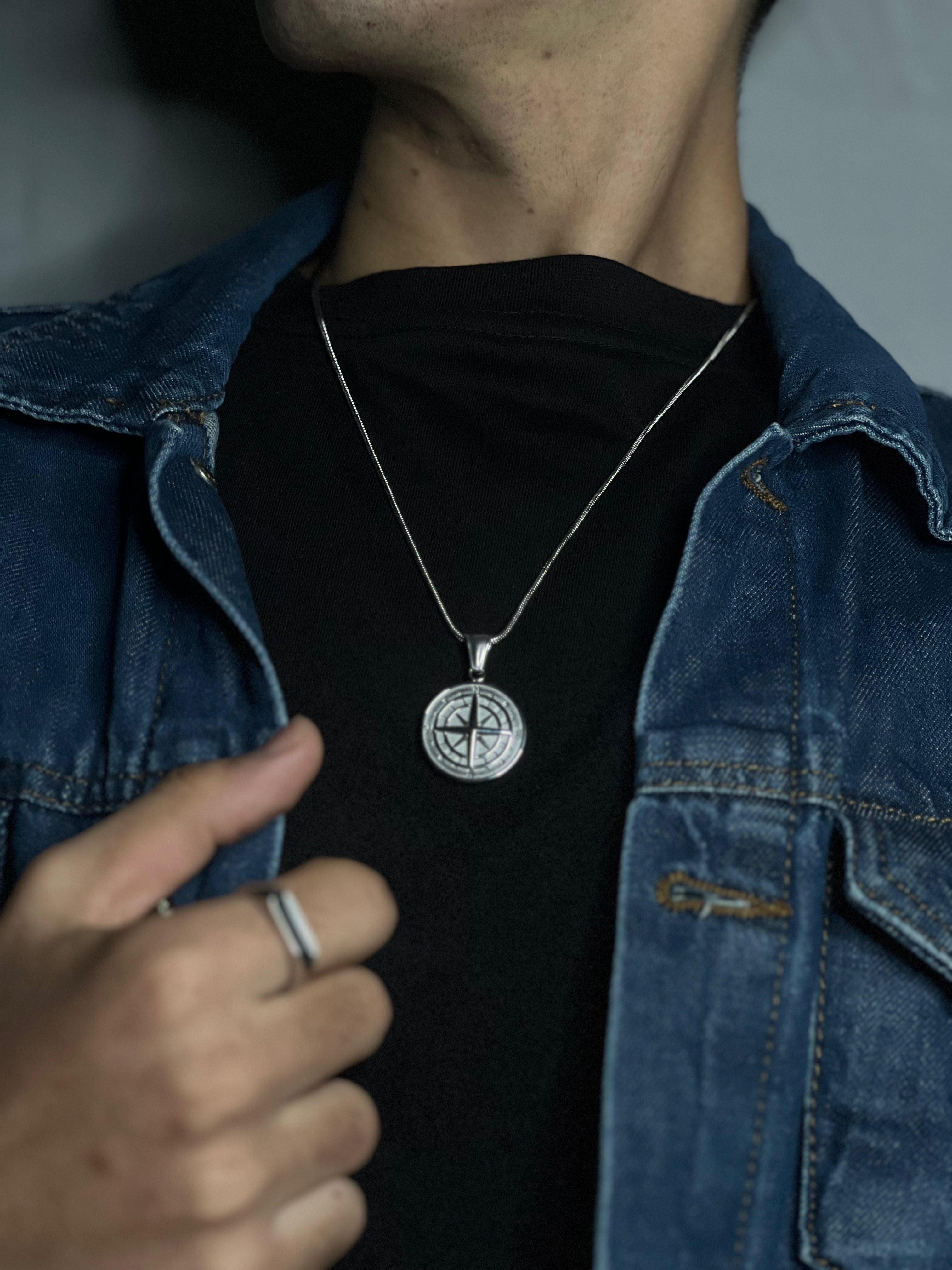 The Silver Compass Pendant