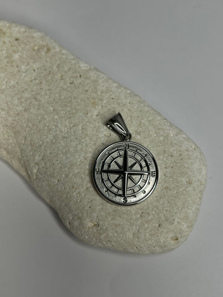The Silver Compass Pendant