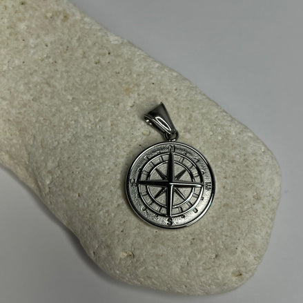 The Silver Compass Pendant