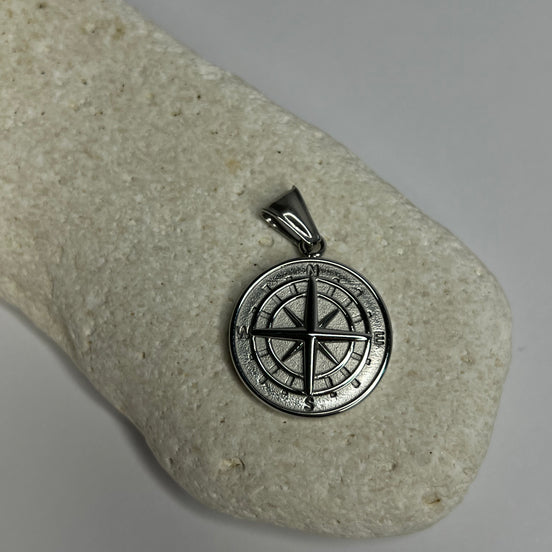 The Silver Compass Pendant