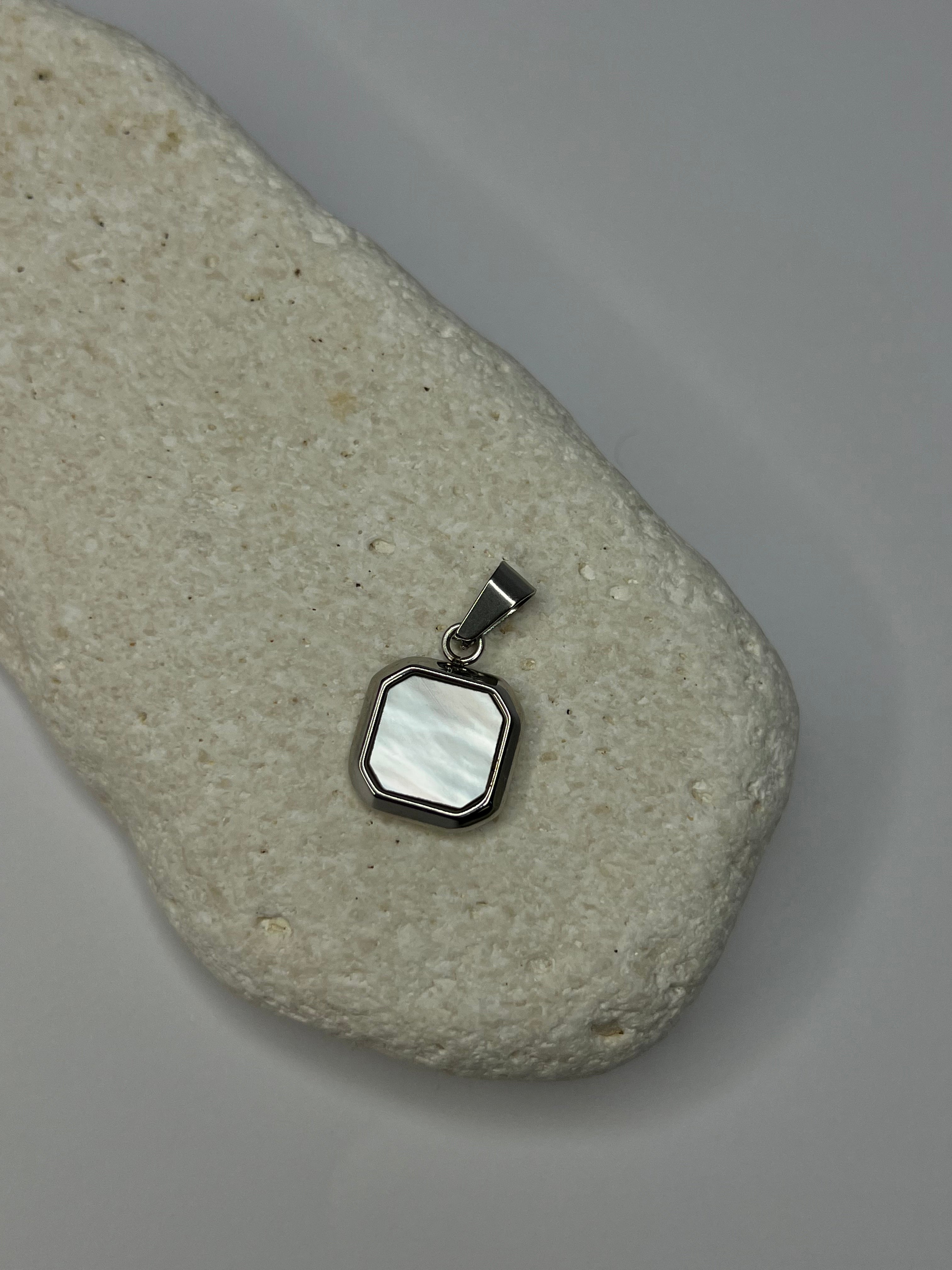 The Nacre Octagon Pendant Necklace