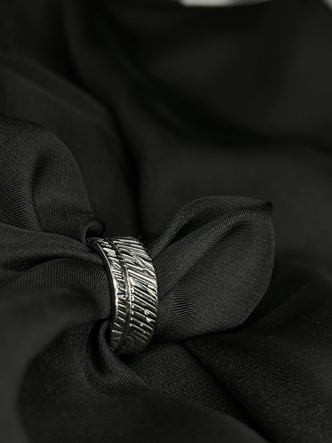 Tribal Engraved Bold Band(silver)