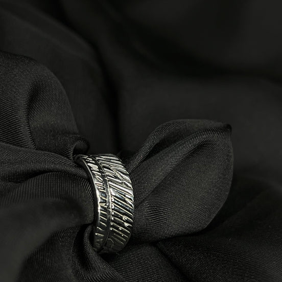 Tribal Engraved Bold Band(silver)