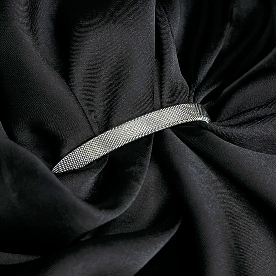 Milanese Mesh Cuff (Silver)