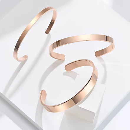 Classic Cuff Bracelet (Rose Gold)
