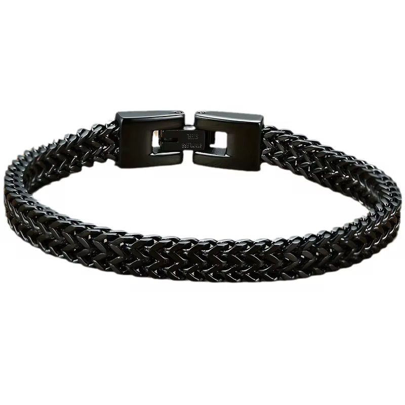 Black Urban Weave Bracelet