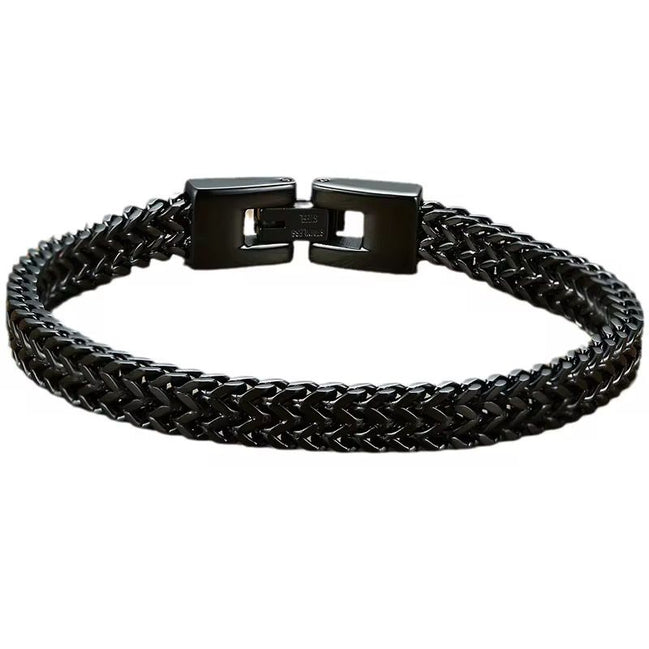 Black Urban Weave Bracelet