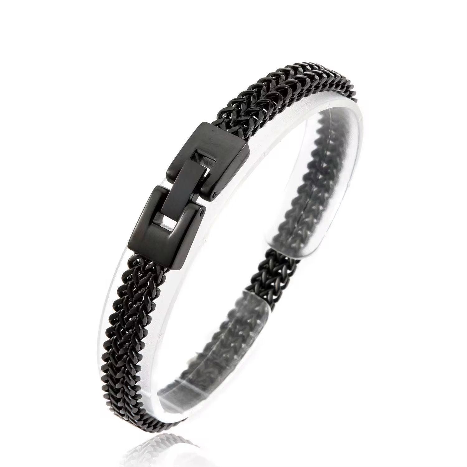 Black Urban Weave Bracelet