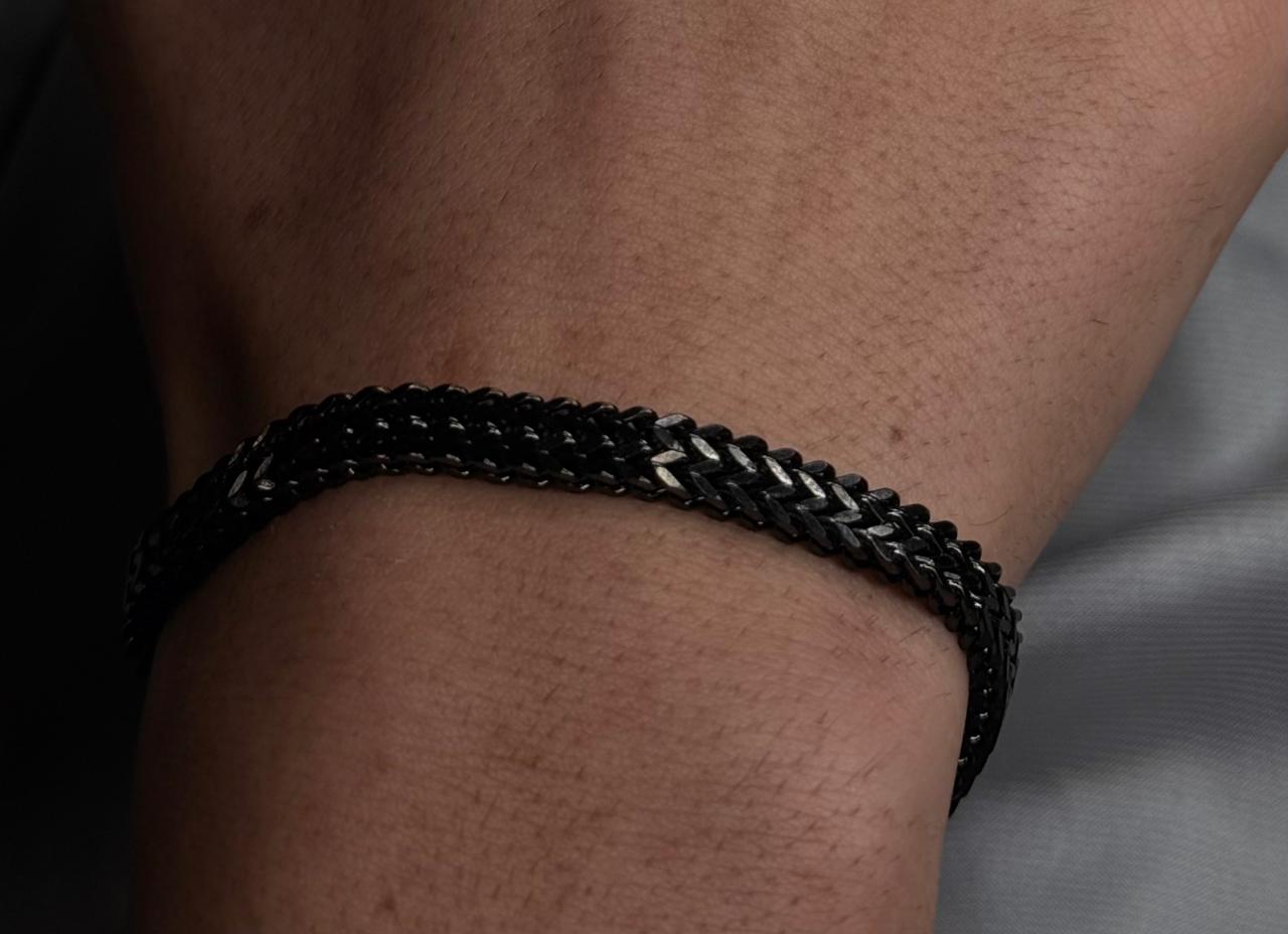 Black Urban Weave Bracelet